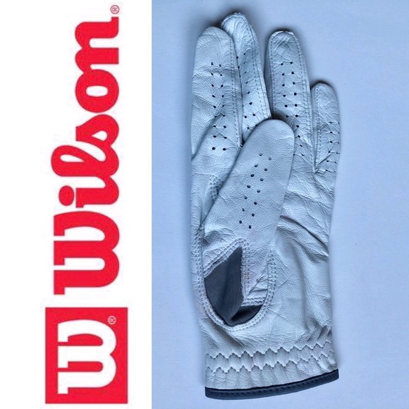 NEW WILSON Left Hand Golf Glove Cabretta Leather White Small Women’s NWOT - Picture 2 of 12